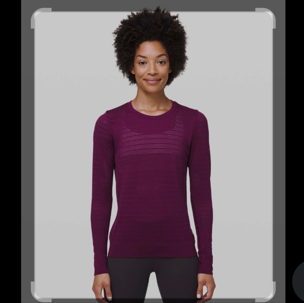 NWT Lululemon Breeze By Ls Squad Stripe